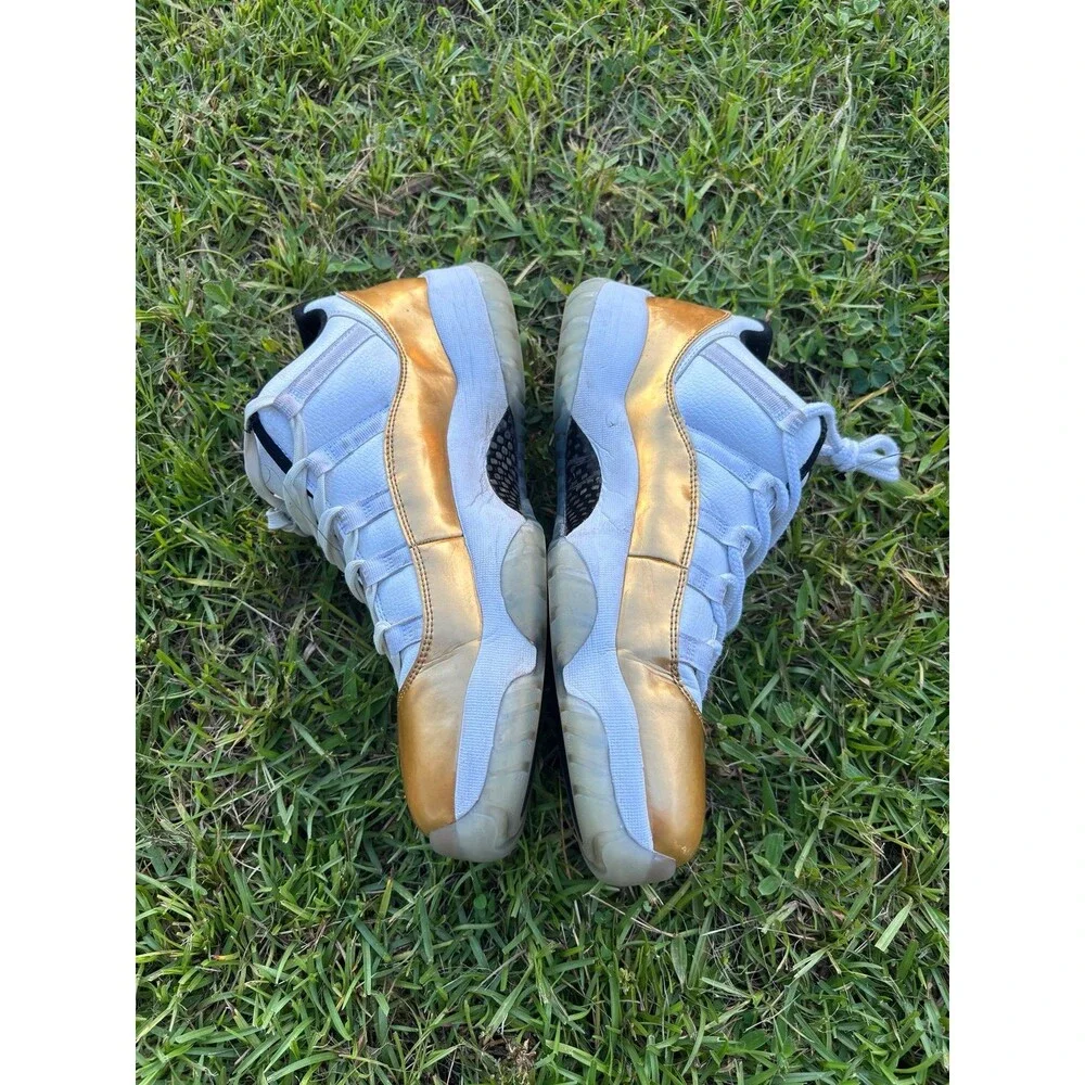 Air Jordan 11 Retro Low Gold White Men's Shoes